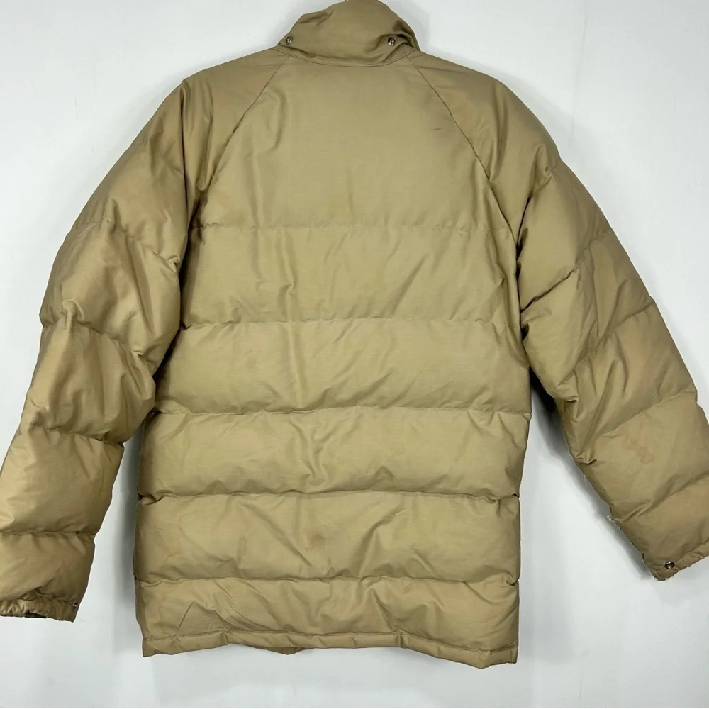 REI VINTAGE tan goose down puffer coat